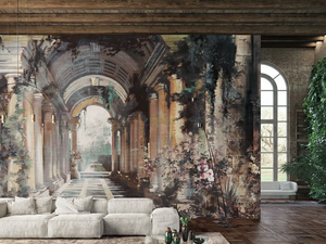 THESAN - Trompe l'oeil vinyl wallpaper _ Inkiostro Bianco